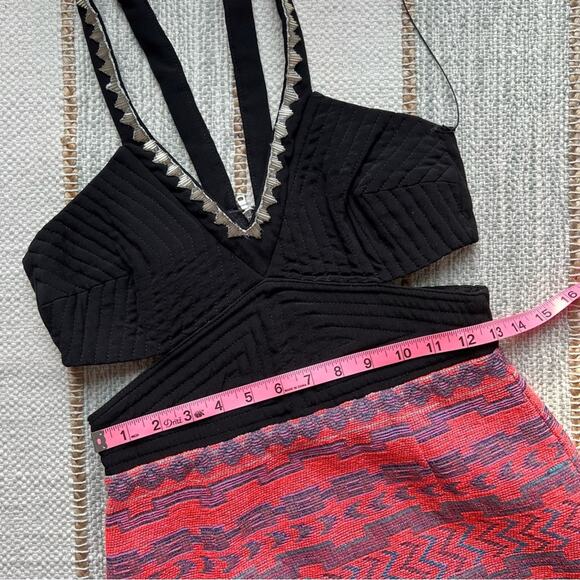 Saylor Black Coral Embellished Sleeveless Mini Dress Women’s Size Small - Picture 8 of 11